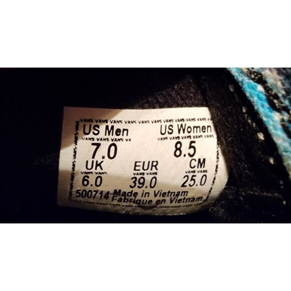 VANS Grateful Dead Slip On Sneakers M 7 W 8.5 Gray Tie-Dye - Picture 7 of 7